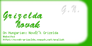 grizelda novak business card
